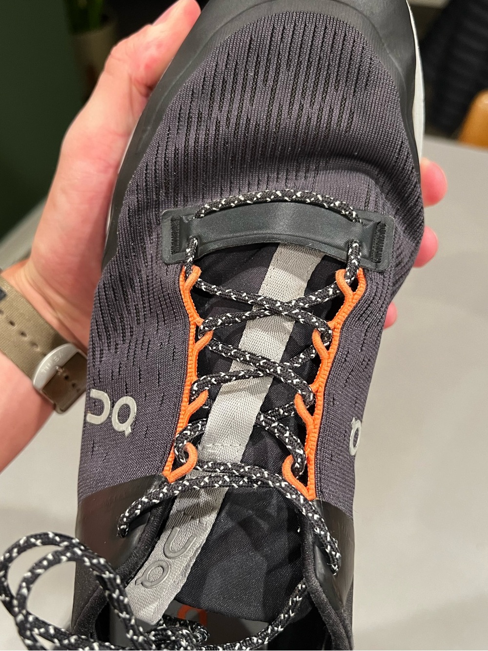 On Cloud Men's Black & Orange Running Shoes - Picture 13 of 13